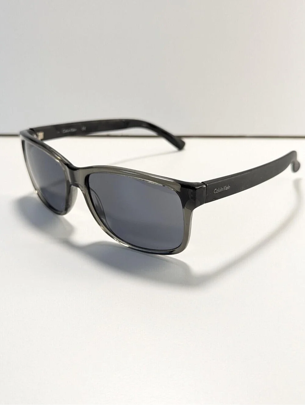 Calvin Klein R686S 035 Black Sunglasses Silver Mirror Lenses Size: 57-15-135